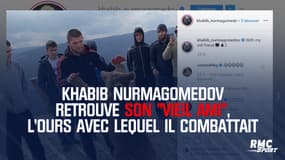 Khabib Nurmagomedov retrouve son "vieil ami", l'ours avec lequel il combattait