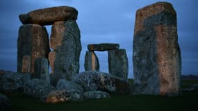 Le site préhistorique de Stonehenge, près d'Amesbury, le 19 janvier 2022 en Angleterre