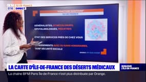 IDF Focus: la carte d'Île-de-France des déserts médicaux