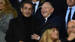 Nicolas Sarkozy et Jean-Michel Aulas