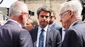 Le Premier ministre, Gabriel Attal, à Boulogne-sur-Mer, dans le Pas-de-Calais, le 13 juin 2024