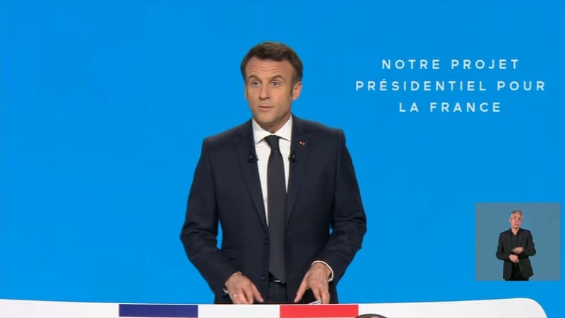 Le candidat Emmanuel Macron vise le plein emploi dans 5 ans