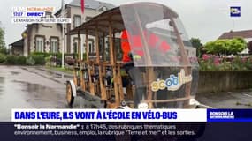 Dans l'Eure, ils vont à l'école en vélo-bus