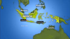 Situation de Lombok, en Indonésie.