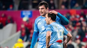 Loïc Jacquet avec Benjamin Urdapilleta à Castres, décembre 2021