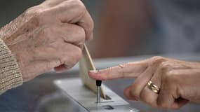 Un électeur à Martres-Tolosane pour les élections régionales 2021 (image d'illustration)