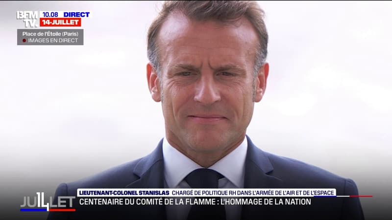 Cérémonie du 14-Juillet: Emmanuel Macron se recueille sur la tombe du Soldat inconnu