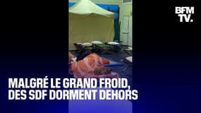 TANGUY DE BFM - Malgré le grand froid, des SDF dorment dehors à Saint-Nazaire