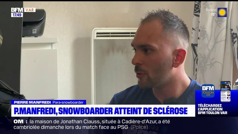 La Seyne-sur-Mer: atteint de sclérose en plaques, Pierre Manfredi pratique le para snowboard