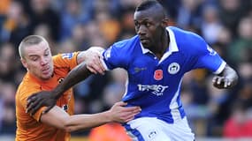 Steve Gohouri, ici à droite, lors d'un match de la Premier League anglaise, en novembre 2011.