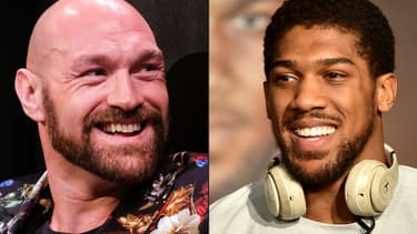 Tyson Fury (à gauche) et Anthony Joshua