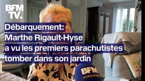“N’ayez pas peur, on est parachutistes on vient pour vous sauver”: Marthe Rigault-Hyse se souvient lorsqu’elle a vu les premiers parachutistes tomber dans son jardin le 6 juin 1944 