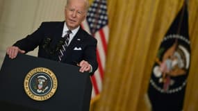 Le président américain Joe Biden, le 22 février 2022 à la Maison Blanche, à Washington