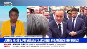 Appel de Sébastien Lecornu pour que la "gauche républicaine s'émancipe de LFI": "pour quelqu'un au pouvoir depuis 2017 (...), c'est assez osé de pointer du doigt LFI", estime Danièle Obono (LFI)