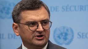 Le ministre des Affaires étrangères ukrainien Dmytro Kuleba, à l'ONU à New York, le 22 septembre 2022.