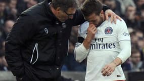 Laurent Blanc et Yohan Cabaye (PSG)