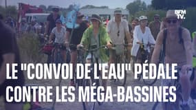  Deux-Sèvres: 700 cyclistes forment le "Convoi de l'eau" et vont parcourir cinq départements pour protester contre les méga-bassines  