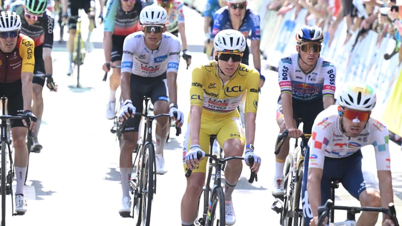 Tadej Pogacar a l arrivee de la 9e etape du Tour de France le 12 juillet 2026 2319417