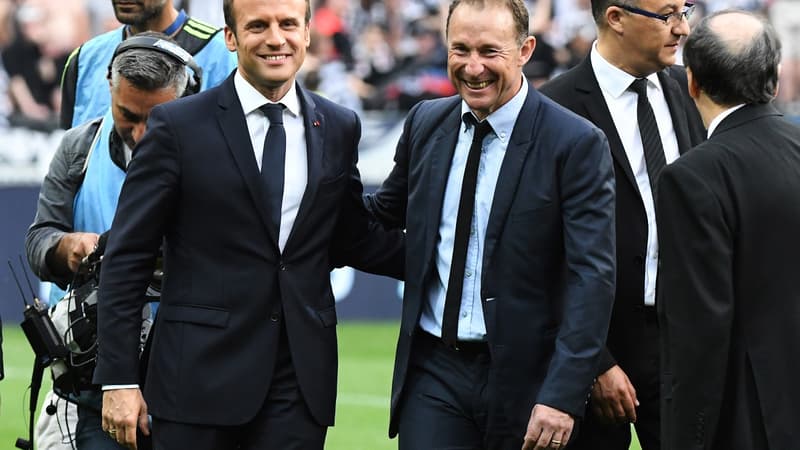 Emmanuel Macron et Jean-Pierre Papin