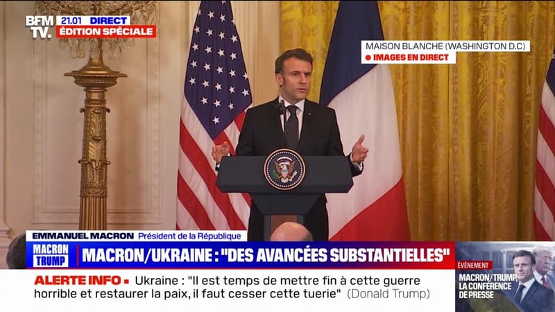 Négociations de fin de guerre en Ukraine: Emmanuel Macron salue des 