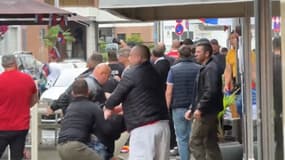 Des scènes de tensions entre supporteurs anglais et serbes, le 16 juin 2024.