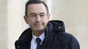 Le sénateur LR Bruno Retailleau dans la cour de l'Elysée, le 5 février 2019 - LUDOVIC MARIN / AFP