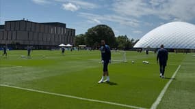 Les joueurs du PSG à l'entraînement dans le New Jersey, le 8 juillet 2025