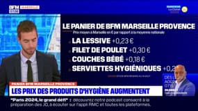 Panier BFM Marseille Provence: le montant en légère augmentation, notamment le prix des produits d'hygiène