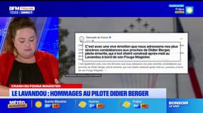 Crash d'un avion au large du Lavandou: les hommages au pilote Didier Berger se multiplient
