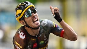 Christophe Laporte, vainqueur de la 19e étape du Tour de France, le 22 juillet 2022