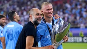Pep GUARDIOLA et Erling HAALAND 