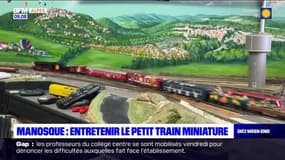 Manosque: le train de Noël en version miniature