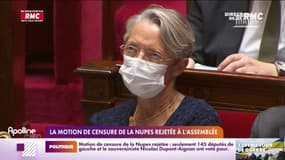La motion de censure de la Nupes rejetée à l'Assemblée