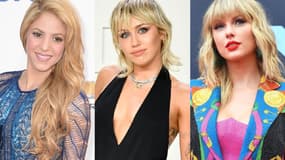 Shakira, Miley Cyrus et Taylor Swift