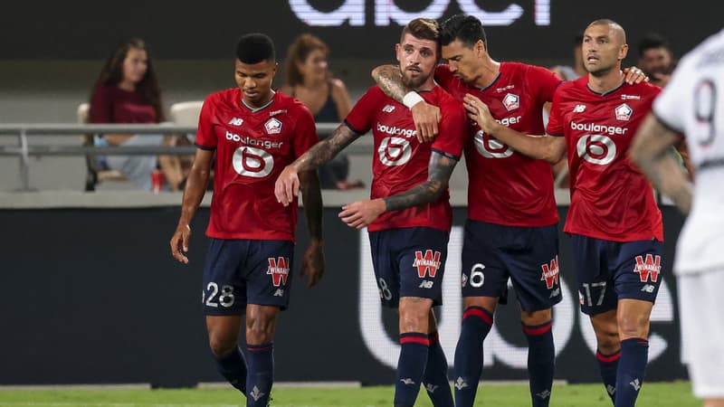 Xeka buteur pour Lille lors du Trophée des champions