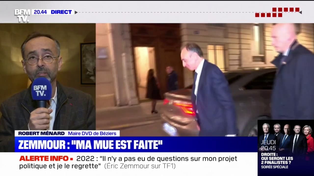 apres l interview d eric zemmour robert menard juge le candidat tendu mal a l aise sur la defensive