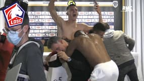 Lille champion : Champagne, embrassades... quand les joueurs envahissent la conf de Galtier