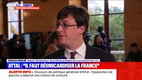 Sacha Houlié (Renaissance) affirme avoir "moins de réserves" concernant une réforme de l'AME "sur la base du rapport Stefanini-Evin"
