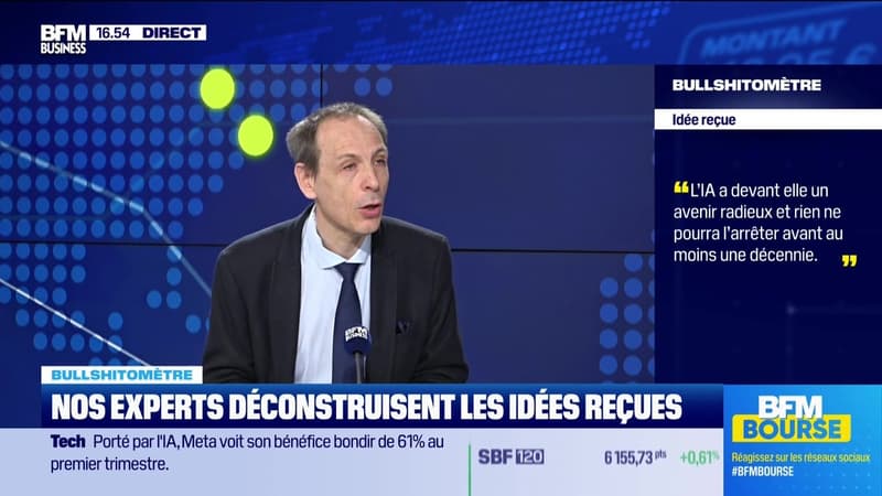 Bullshitomètre : « L’IA a devant elle un avenir radieux et rien ne pourra l’arrêter avant au moins une décennie » - FAUX répond Gilles Petit - 30/04