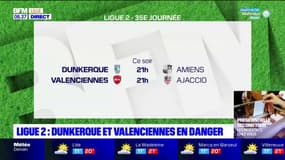 Ligue 2: Dunkerque et Valenciennes en danger