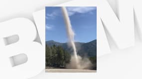 Un tourbillon de poussière a été observé à Blausasc, dans les Alpes-Maritimes