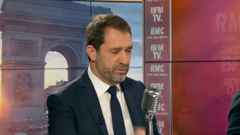 Christophe Castaner sur BFMTV et RMC le 29 janvier. 