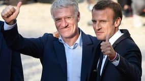 Didier Deschamps et Emmanuel Macron