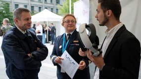 Le général Patrick Aufort, directeur de l'AID