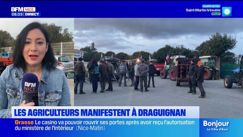 Var: les agriculteurs manifestent à Draguignan ce mercredi