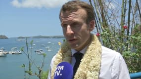 Emmanuel Macron le 22 octobre sur l'île de Mayotte
