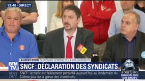 Brun (CGT): "Les organisations syndicales appellent les cheminots à un rassemblement le 3 mai"