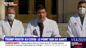 Les médecins de Donald Trump "optimistes" sur son état de santé, même s'il y a "encore un certain nombre d'inconnues"