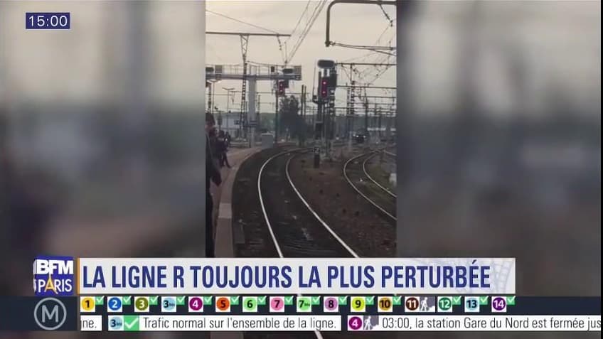 Grève SNCF: des pétards sur les voies de la ligne R