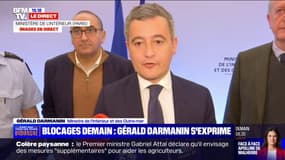 Blocage de Rungis: "15.000 policiers et gendarmes sont mobilisés", affirme Gérald Darmanin